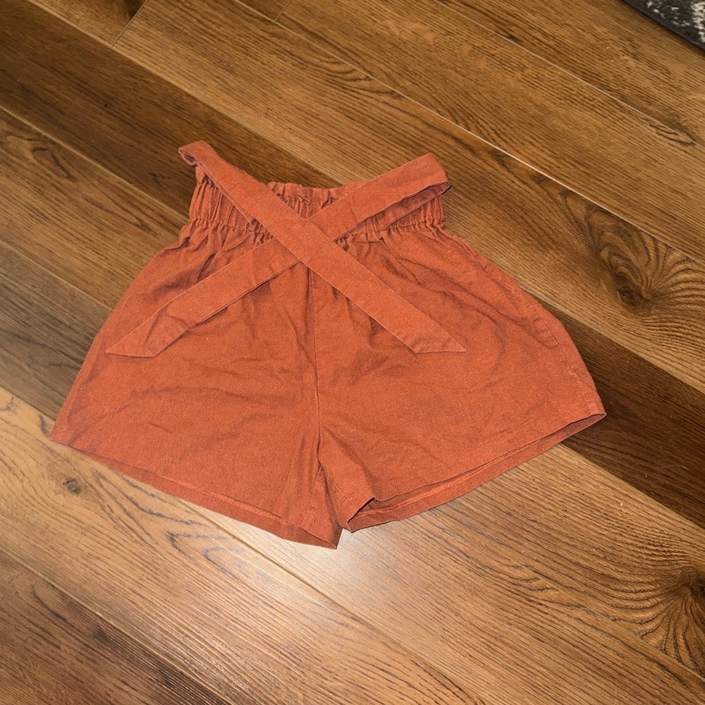 Women’s High waisted Rust/Orange Shorts